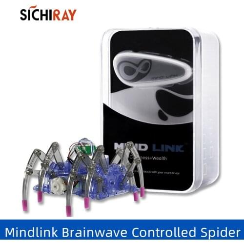 EEG mindlink Game Controller Headset Wearable Devices Spider robot kit EEG training neuro feedback