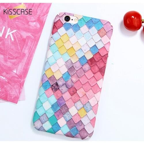 KISSCASE 3D Mermaid Case For iPhone 7 8 6 Plus Coque Scales Phone Cases For iPhone X XS Max XR Good Luck Case for iphone 7 plus