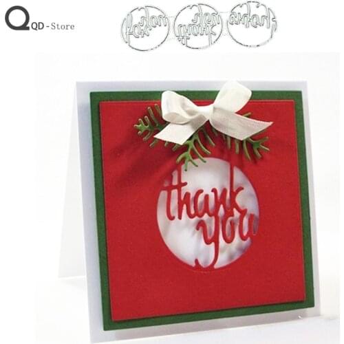 Thanksgiving English Word Metal Cutting Dies Scrapbook Handmade Tools DIY Card Make Mould Model Craft Decoration New 2021