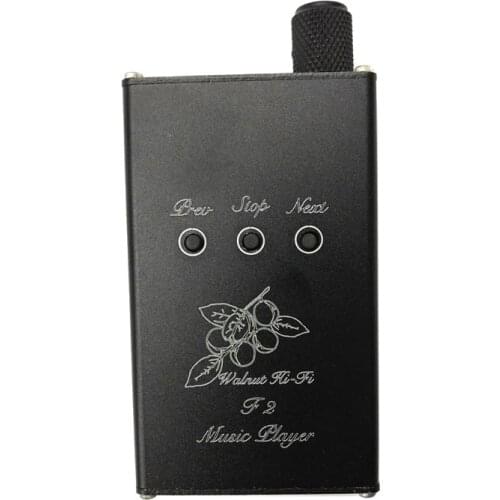 Walnut F2 OPA2604 JR Professional Lossless HiFi Music MP3 Player Support 64GB TF Card Expansion USB Sound Card Balance OUT E2-11