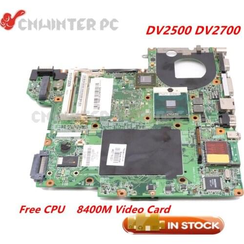 NOKOTION 460716-001 For HP Pavilion DV2500 DV2700 Laptop Motherboard PM965 DDR2 Free CPU 8400M Video card
