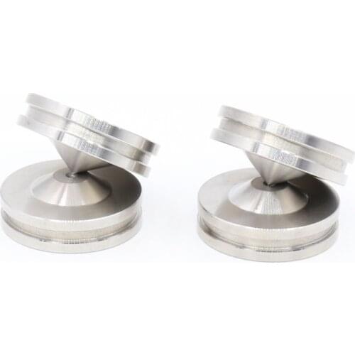 One set Stainless Steel Speaker Spike Isolation Feet Cone Pad Amp HiFi