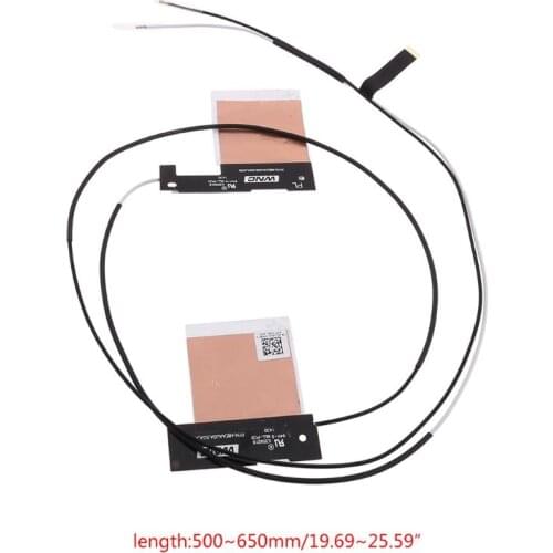 P82F 1Pair NGFF M.2 Wireless IPEX MHF4 Antenna WiFi Cable Dual Band for In-tel AX200 9260 9560 8265 8260 7265 Laptop Tablet