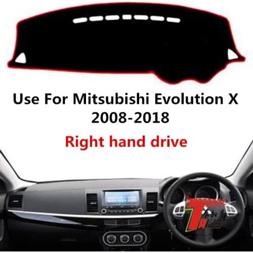 TAIJS Factory Simple Sport Polyester Fibre Car Dashboard Cover For Mitsubishi Evolution X0809101112131415161718 Right Hand drive