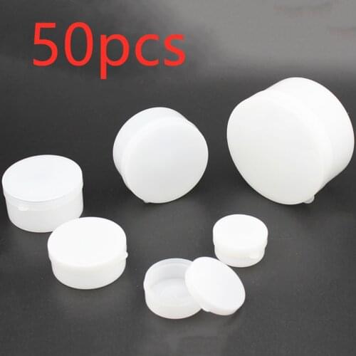 50pcs 5/10g Empty Cosmetic Jar Makeup Container Round Refillable Bottles Face Cream Eyeshadow Gel Suncreen Perfume Pack Box Pots