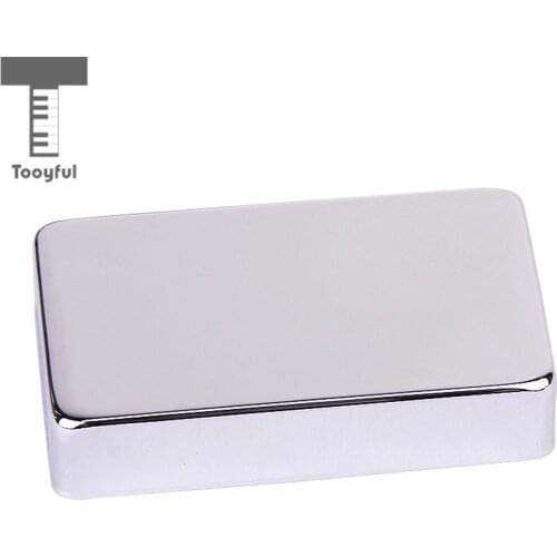 Tooyful High Quality Metal Guitar Blank Humbucker Pickup Cover Chrome Plated Replacement for Electric Guitars 50mm 52mm Copper