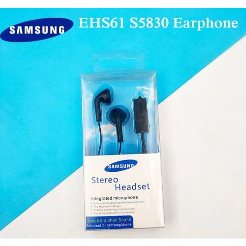 SAMSUNG S5830 In-Ear Earphone EHS61 3.5mm Wired With Microphone Headset For Galaxy S10 S9 + S8 Note 9 8 7 5 J7 J5 A70 A71 Xiaomi