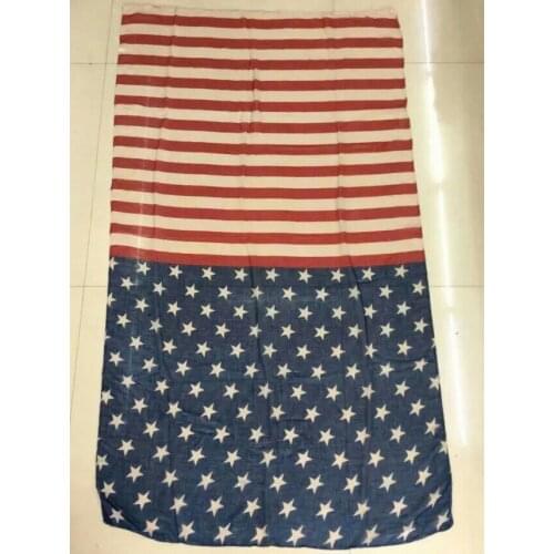 New fashion arrival American Flag infinity scarf bali yarn muffler scarf all-match fashion women scarf