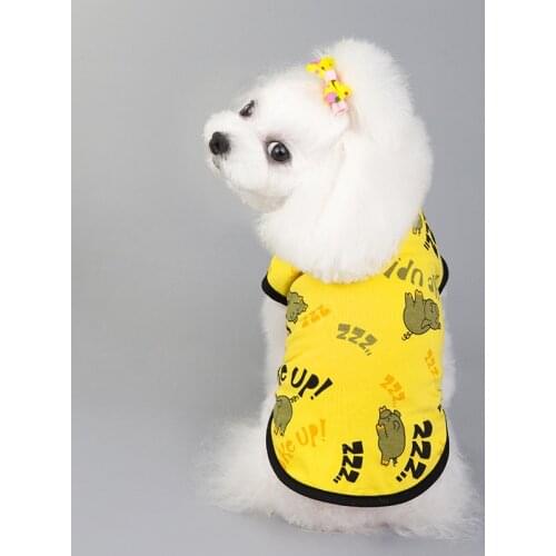 Piggy Cute Printed Dog Clothes For Small Dogs Spring Summer Autumn Pet Vests Chihuahua Comfortable Tshirt Puppy Pets Clothing