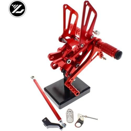 CNC Verstelbare Rearsets Achter Set Motorfiets Footrest Moto Pedaal pedal For Honda CBR600 F4I F2 F3 F4 2001-2004 2002 2003