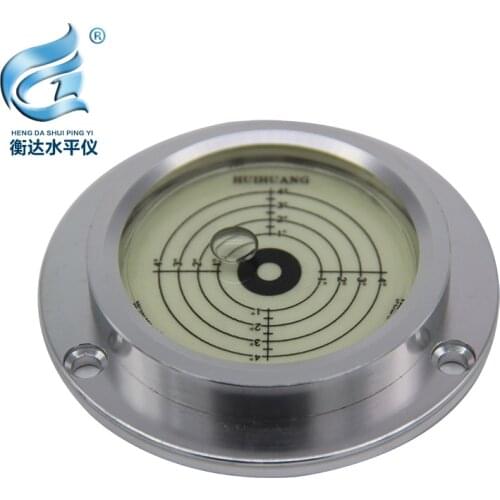 Construction machinery level bubble round level with protective cover horizontal bubble