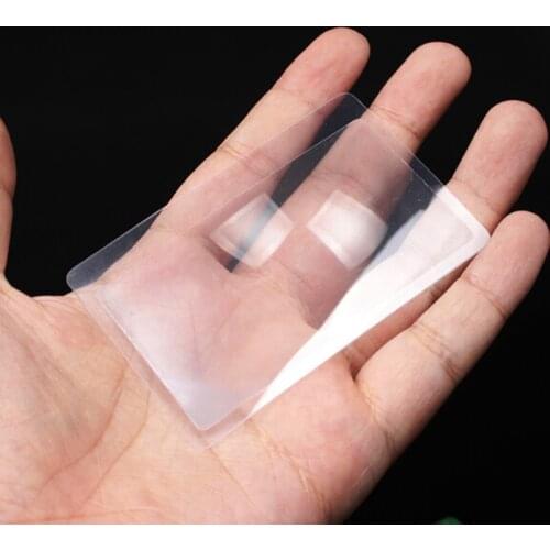 Magnifying Glass Reading View Lens Size 85 * 55mm Portable Easy To Carry Transparent Magnifying Glass