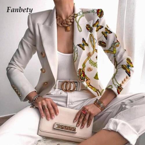 Elegant Double Breasted Blazer Coat Women Turn-down Collar Suit Jacket High Fashion Office Lady Casual Long Sleeve Cardigan Tops