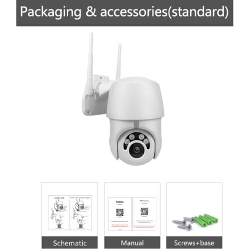 1080P PTZ Wifi IP Camera Outdoor Infrared Night Vision Surveillance Camera Wireless Wifi Security Cameras Pan CCTV Cameras
