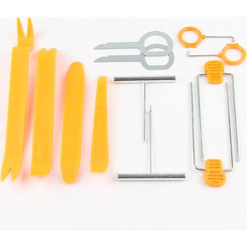 12pcs/set Car Radio Door Clip Panel Trim Dash Audio Removal Open Installer Pry Tool for Auto Vehicle for BMW Audio Removal Pry