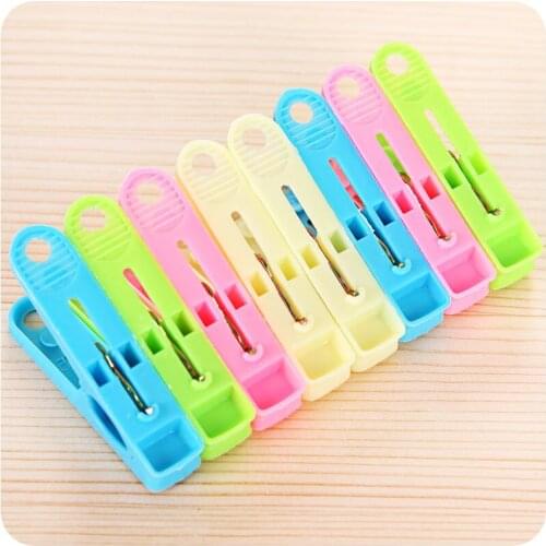 20pcs/pack Multi-functional Thickened Plastic Folder Clothes Windproof Clip