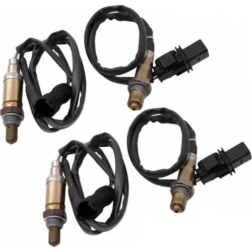 4pcs Upstream+Downstream Oxygen Sensor For 2003-2006 BMW 330Ci 325Ci 525i 530i X3 OEM 234-5107 234-4683 06F906262R 11787513963