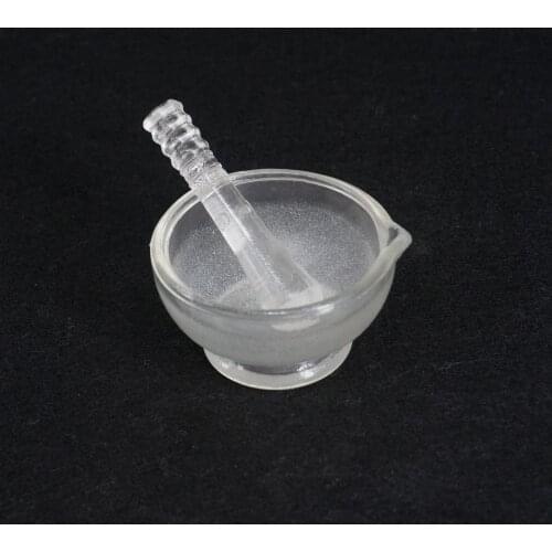 60mm I.D Apothecary Solid Glass Pestle and Mortars Bowl Set Grinding Mill Tool
