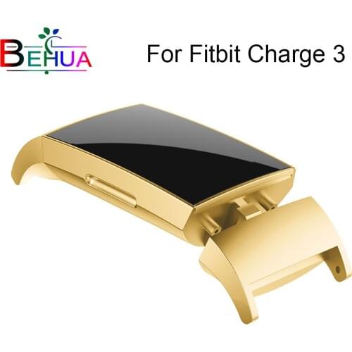 Silver Black Gold Rose Purple Stainless Steel Adapter Connector For Fitbit Charge 4 Watch Band Strap Bracelet for Fitbit Charge3