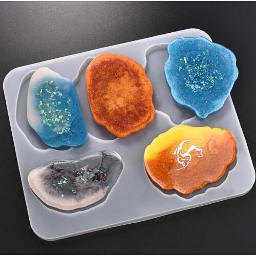 Irregular Resin Silicone Molds UV Epoxy Pressed Flower Cloud Shape Molds For Jewelry Making Tools DIY Coaster Craft