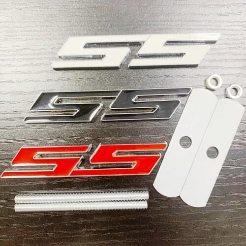 SS Car Grille Sticker Auto Badge For Chevrolet Cruze Aveo Captiva Epica Camaro Spark Trax Orlando Emblem Motorcycle Accessories