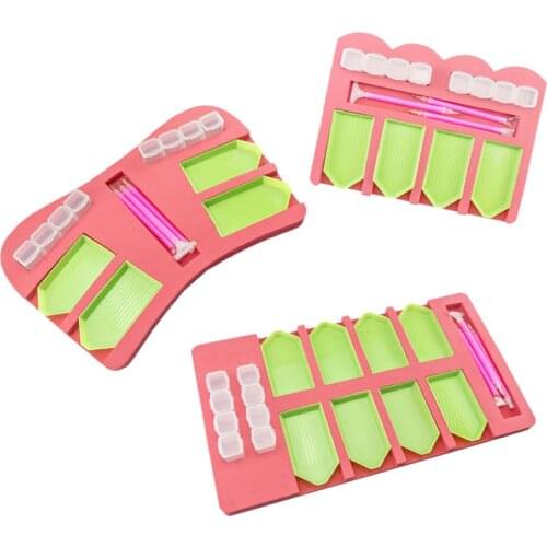 Free Shipping Diamond Painting Tool Sets Drill Pens Holder Beads Containers Diamond Cross Stitch Tool Kits Multi-Functioned