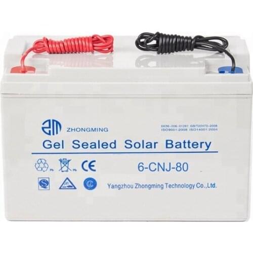 Free Shipping Gel 80amp Battery 12v 80ah AGM Lead acid Solar Power Battery Price