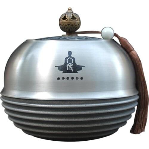 Keepsake Cremation Large Urn Pure Tin Unique Funeral Urns for Human Ashes Display Burial Urns At Home or In Niche At Columbarium