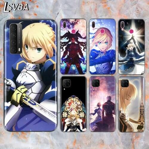 Cartoon fate stay night saber For Huawei Y9S Y6S Y8S Y9A Y7A Y8P Y7P Y5P Y6P Y7 Y6 Y5 Pro Prime 2020 2019 2018 Phone Case