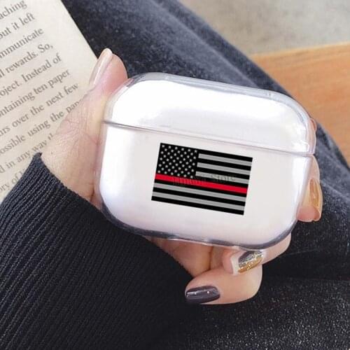 Firefighter Flag Cover For AirPods Pro 3 Air Pods Case Earphone Accessories TPU Protector Airpods3 Case