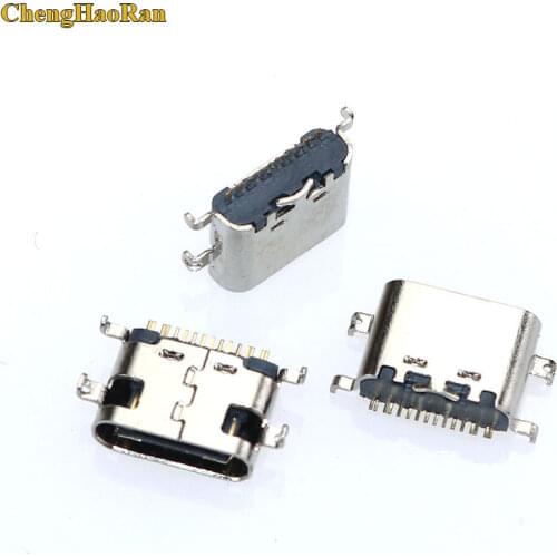 ChengHaoRan Charging Connector For Lenovo Tab M10 tb-x605l 12pin Type-C USB C micro usb 3.1 female charge port power (in cut)