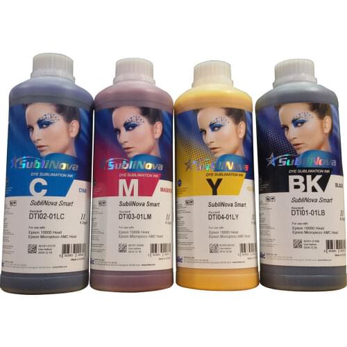4L CMYK Inktec SubliNova Smart Inkjet Dye Sublimation Ink (DTI) 4 Bottles per Set
