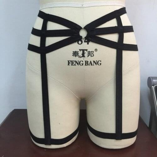 BLACK WOMEN New Garters Gothic Harajuku garter belt body harness cosplay prom dresses bondage harness leg garter