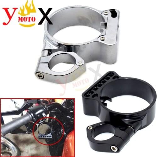 Black/Chrome Side Speedometer Relocation Mount Bracket Gauge Instrument Holder Support For Harley Sportster XL 883 1200 48 72