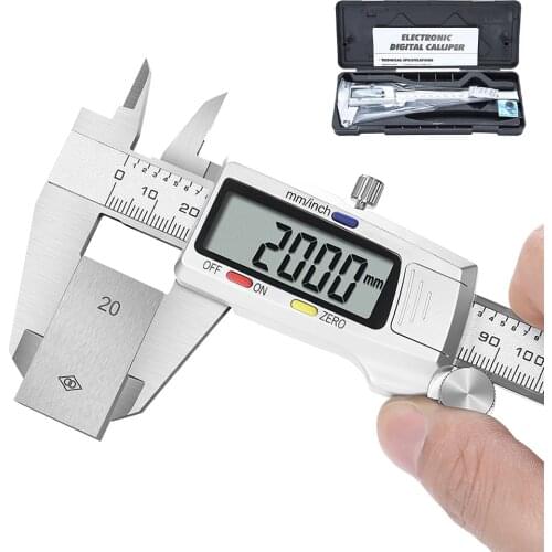 0-150mm Digital Vernier Calipers 6inch Digital Caliper Micrometer Measuring Instruments Stainless Steel Pachometer Ruler Tools