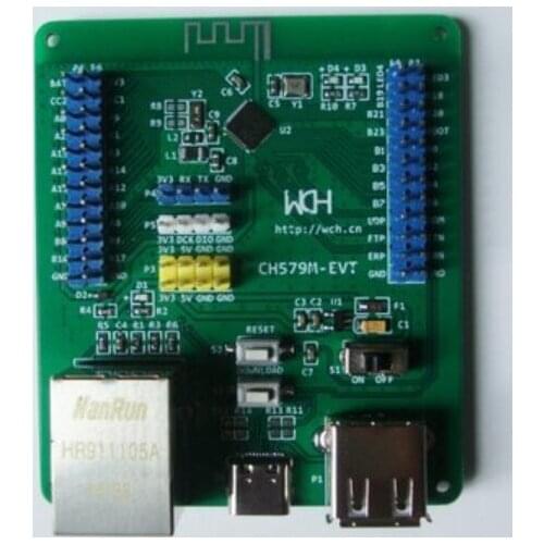 For CH579M CH579 Development Evaluation Board Bluetooth BLE4.2 Ethernet USB Device
