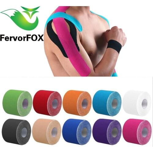 Elastic Cotton Roll Adhesive Tape 5cm*5cm Sports Muscle Tape Bandage Care Kinesiology First Aid Tape Muscle Injury Support