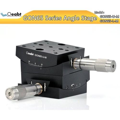 GON65-U-M GON65-L-M 60mm angle stage anti-backlash angle measurement rotary table arc pendulum goniometer manual platform