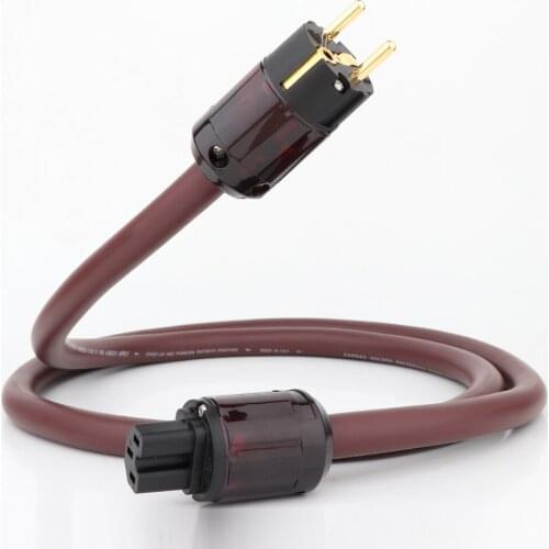 CARDAS Golden Reference HiFi Audio D520 Power Cable with P079 Gold Plated US/EU Plug Schuko Version Power Wire Mains Cord