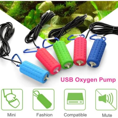 Fishing Mini USB Oxygen Air Pump With Accessories Tube Mute Energy Saving Supplies Fish Tank Accessories Aquarium aeration