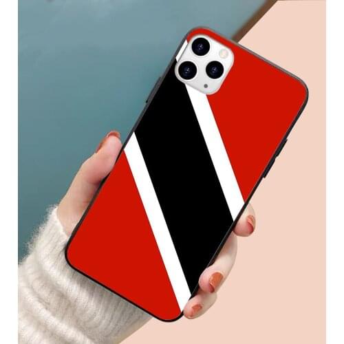 Flag of Trinidad and Tobago soft TPU border phone case for iphone 11PRO 11PROMAX 11 X XS XR XSMAX 6 plus 7 7plus 8 8plus cover