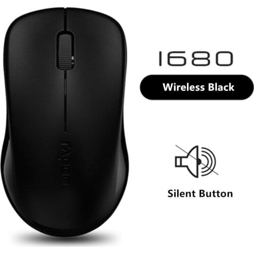 Original Rapoo Silent Wireless Optical Mouse Mute Button Click Mini Noiseless Game Mice 1000 DPI for Macbook PC Laptop Computer