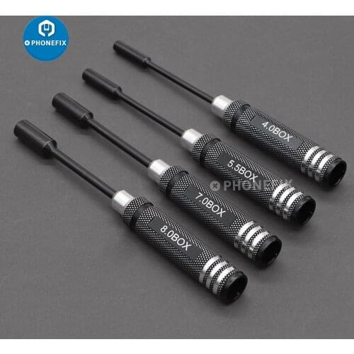 4pcs Hex Nut Drivers Screw Driver Tools Kit for RC Helicopter Boat Cars Drone Metal Hexagonal Head NUT Key Socket Screwdrivers