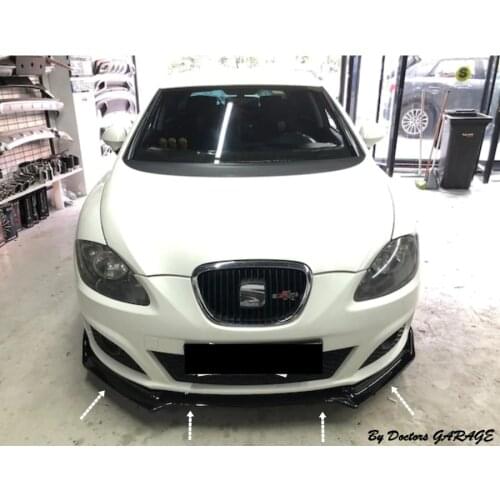 Front Bumper Attachment For Seat Leon MK2 2005-2012 Front Lip Diffuser Auto Accessory Car-styling 3 Pcs Body Kit Ornament Sport