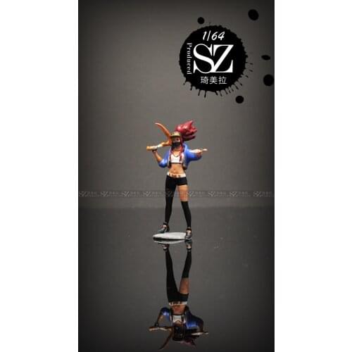 New 1/64 Scale Resin Die-casting KDA Girl Group Doll Car Scene Model Scene Layout Collection Decoration Toy