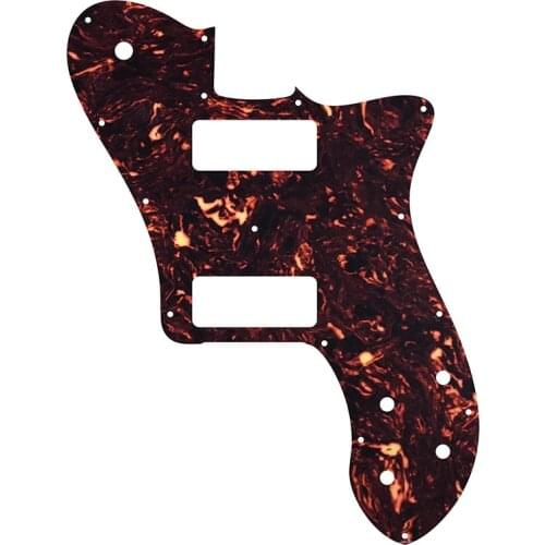 Pleroo Custom Guitar Parts - For US FD 72 Tele Deluxe Reissue Guitar Pickguard With P90 Humbucker Replacement