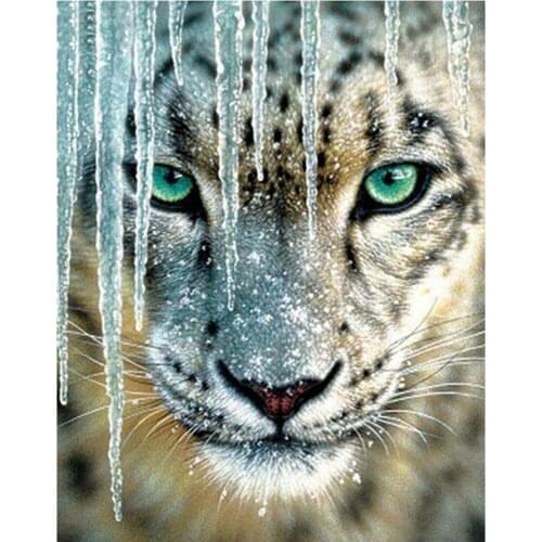 Canvas Size Full Diamond 5d Diy Diamond Embroidery White Tiger Diamond Painting Cross Stitch Rhinestone Mosaic Decoration HYY