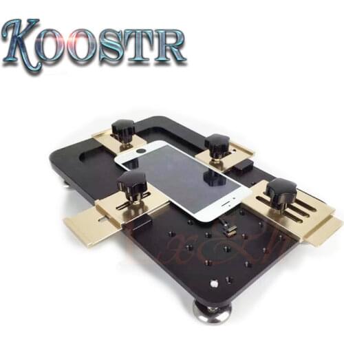 TBK Aluminium alloy Universal phone LCD OCA Laminate Fixed mold Replace LCD UV Glue Mold Mould Glass Holder for iPhone Samsung