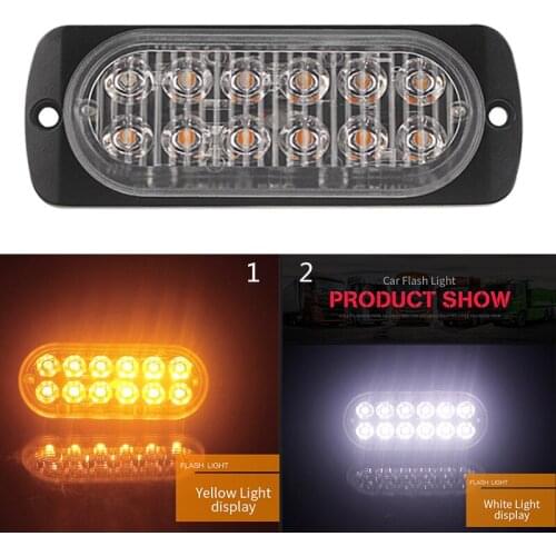 Car Flash Truck Light Bar Emergency Sign Hazard Warning Strobe Amber Auto Lights