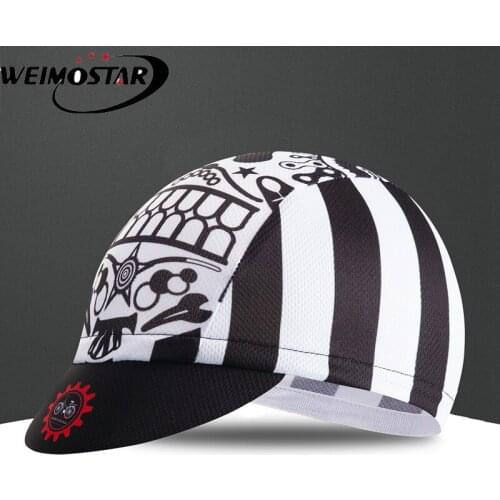 Weimostar Team Skull Black Bike Hat Outdoor Sports Coolmax Ciclismo Summer PRO Windproof Anti-sweat Cycling Cap Riding Caps